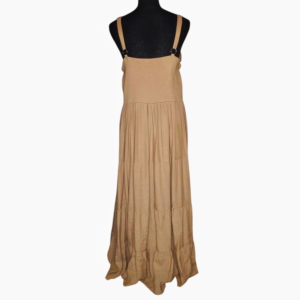 JGEE Women 2X Crochet Cottagecore Boho Fully Lined Maxi Dress - Picture 7 of 8